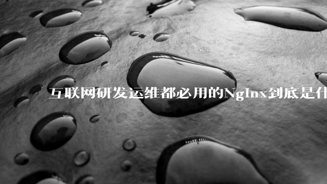 互联网研发运维都必用的Nginx到底是什么呢？